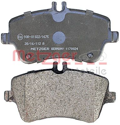 METZGER 1170024 Bremsbelagsatz, Scheibenbremse